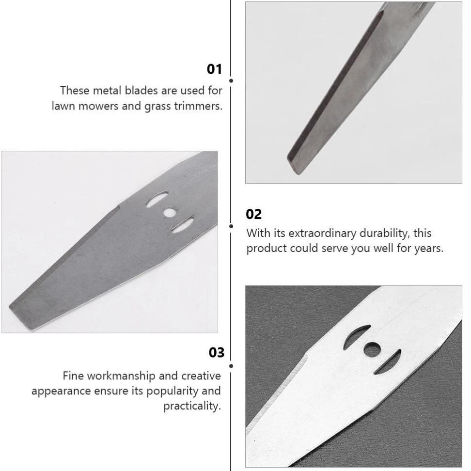 Bisa Cod 5Pcs Pisau Mesin Potong Rumput/Pisau Potong Rumput/Mata Pisau Mesin Potong Rumput/Pisau Pot