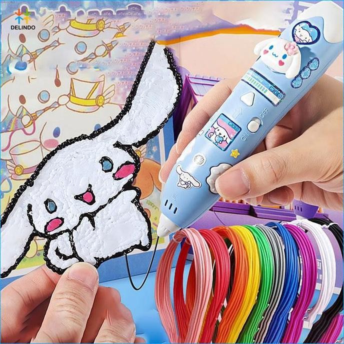 

Wireless 3D Pen Sanrio Edition Pulpen 3 Dimensi Mainan Anak DIY P19