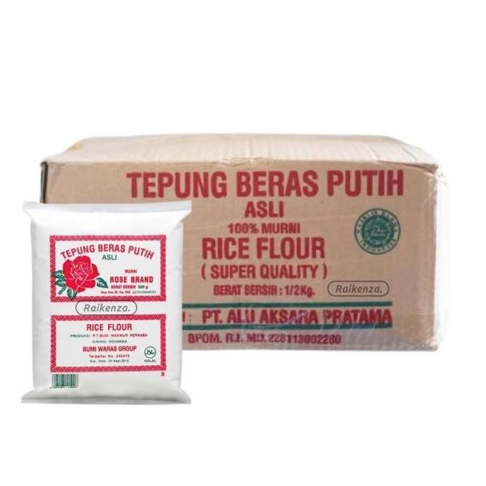 

Terlaris Tepung Beras Putih Rose Brand 500Gr Dus Isi 20Pcs