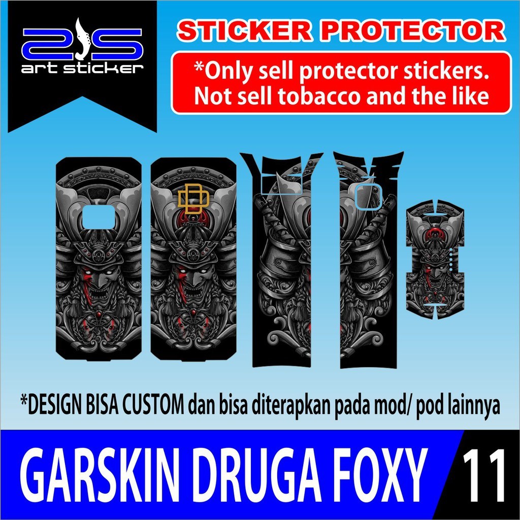 

Get2pcs Druga Foxy Shogun Black Garskin Casing Motif Dan Bisa Custom Bayar Ditempat