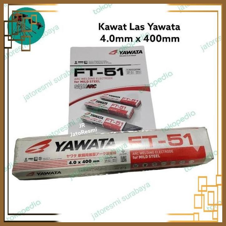 [JTR] KAWAT LAS BESI YAWATA FT-51 4.0MM X 400MM 5KG AWS A5.1 E6013