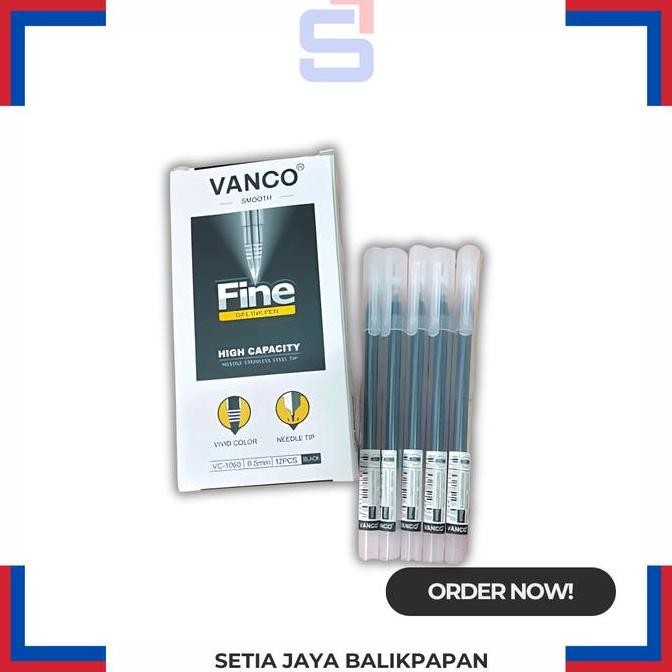 

Ready...Ready...Ready...] Pulpen Vanco VC-1060 Fine Gel Ink Pen 0,5mm