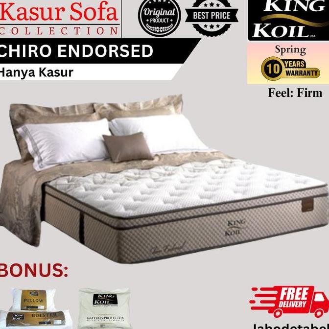 ready King Koil Chiro Endorsed (Hanya Kasur)/Matrass/Mattress/Springbed KingKoil (Firm)
