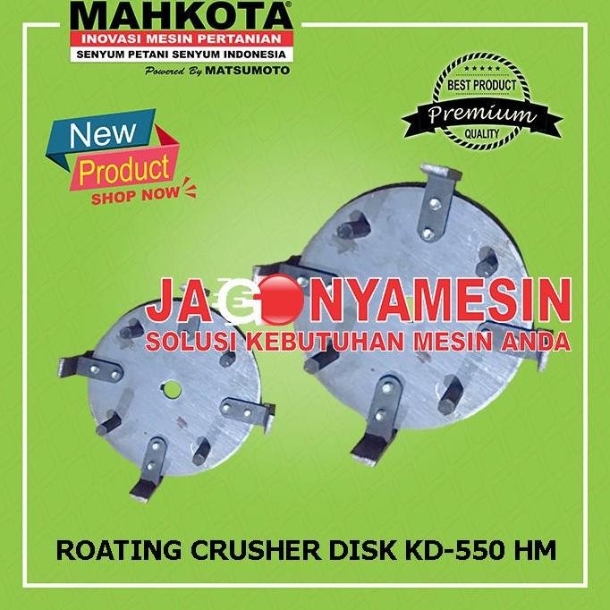 

Terlaris Giling Padi Rice Mill Sparepart Roating Crusher Disk Kd 550 Hm