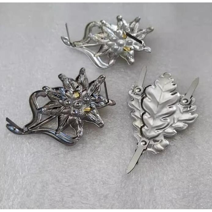 Germany Army Sniper CAP Badge Insignia M43 CAP Edelweiss Badge Pin murah