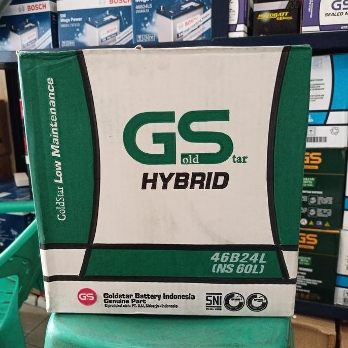 Aki Basah/ GS Hybrid NS60L Goldstar 12V45Ah/ Aki Livina Ertiga Xpander