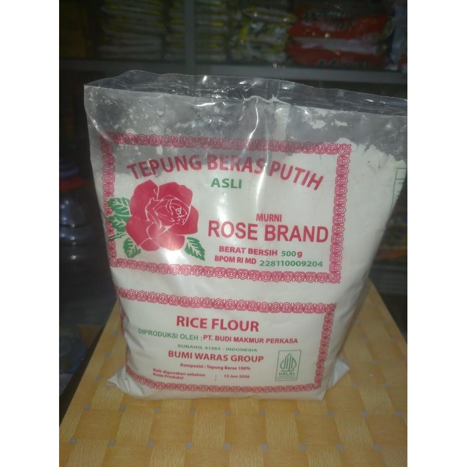 

Terlaris Tepung Beras Putih Rose Brand 500Gr