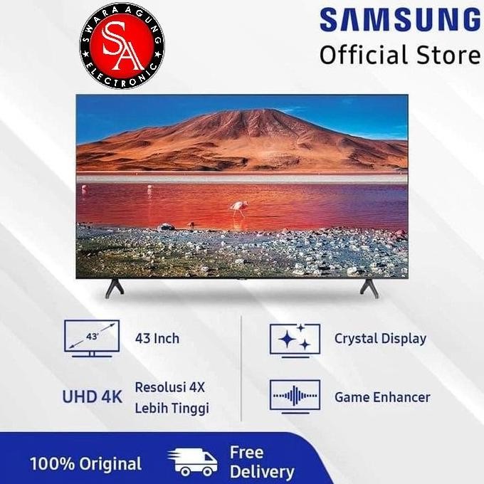 NEW Led UHD Smart TV 50 Inch Samsung Type: 50CU7000 (Khusus Daerah Medan)