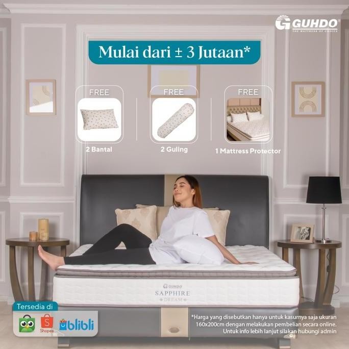 ready Guhdo Springbed Sapphire Dream - 180x200 - Hanya Kasur / Mattress