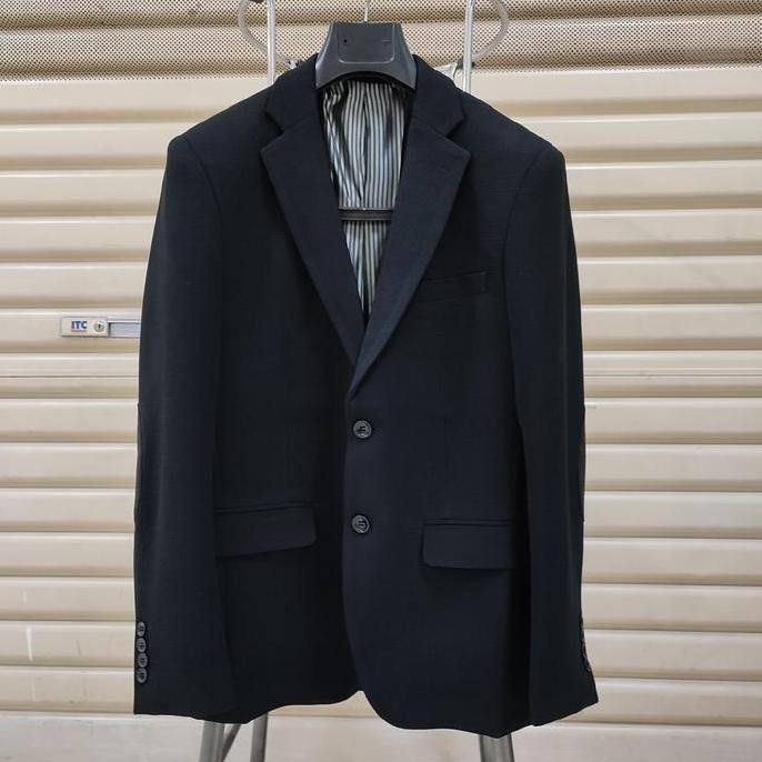 Blazer pria casual big size hitam blazer pria import murah