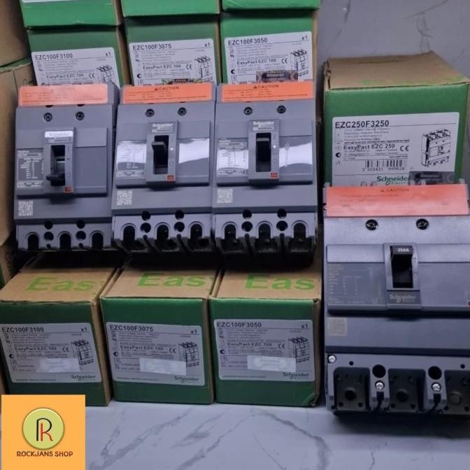 BEBAS ONGKIR - MCCB / BREAKER EZC250F 250A 18KA 3POLE . EZC250F3250 ,EZC100F3100 ,EZC100F3075 , EZC1