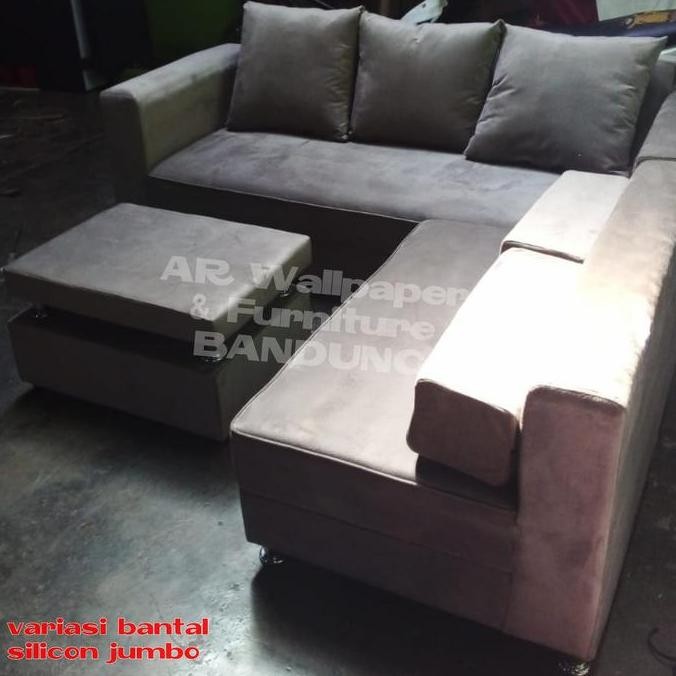 ready kursi sofa minimalis leter L