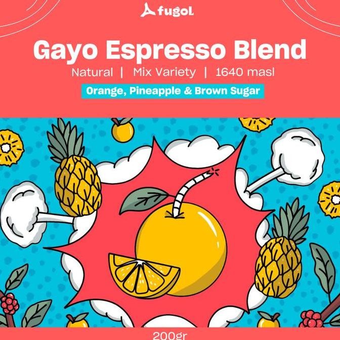 

ready stock KOPI ARABICA GAYO FRUITY ESPRESSO BLEND 200gr