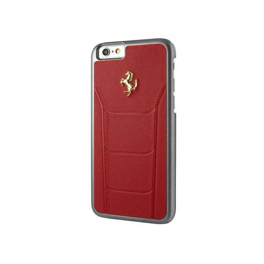 TERBARU - Hardcase iphone7 & iphone7+ Ferrari "Gold debosed" Red.