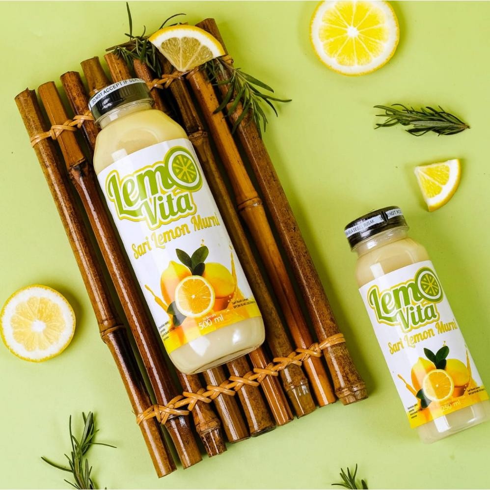 

BPOM PAKET 1 Liter Lemovita Fresh Sari Lemon Jus Lemon Halal