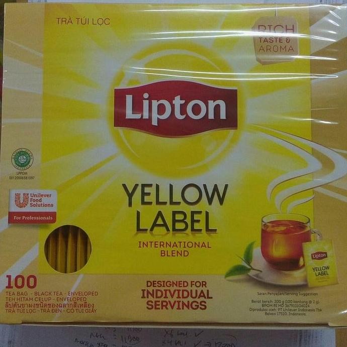 

ready stock Lipton 100tb steril teh lipton