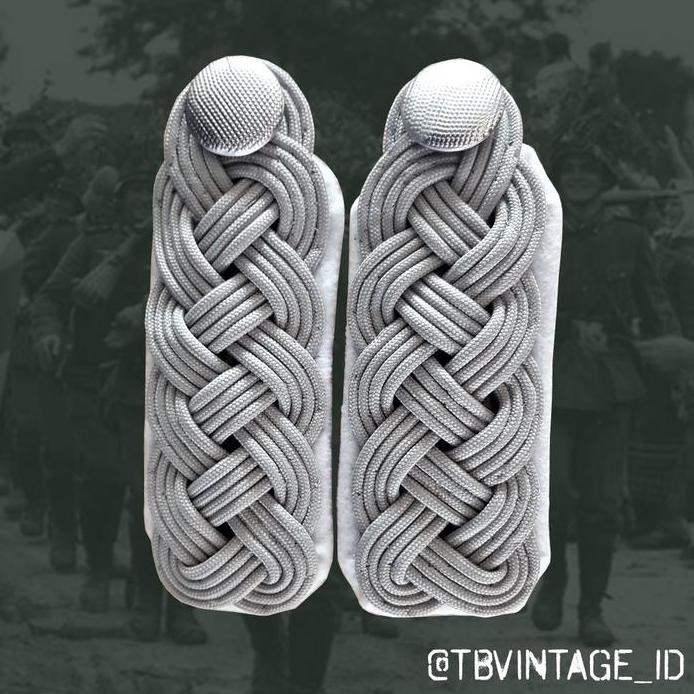 Shoulder Boards Schulterklappen Wehrmacht heer & Waffen SS Officer murah