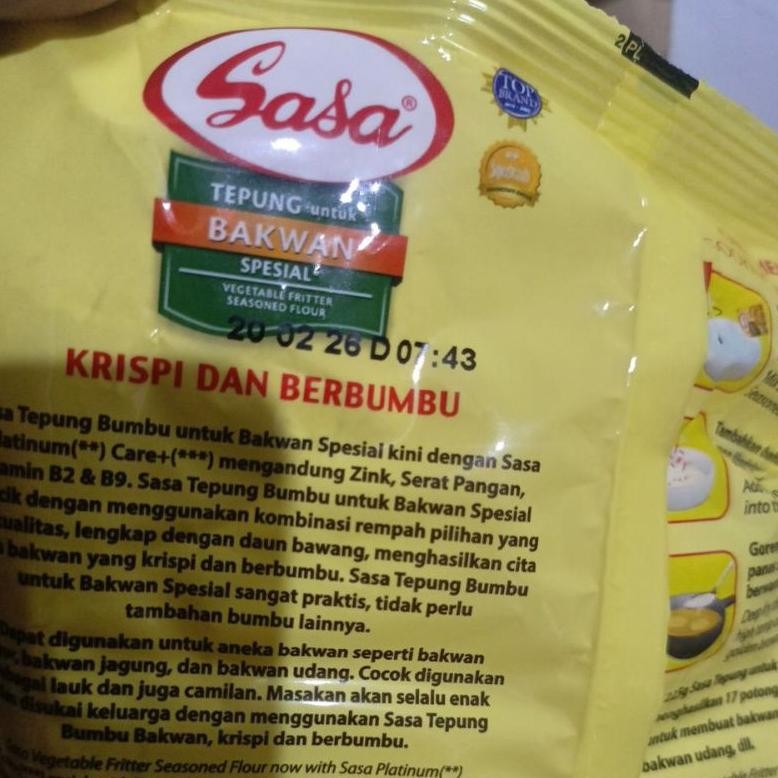 

SASA TEPUNG BUMBU KENTUCKY 200 gr | SERBAGUNA 210 GR | PISANG GORENG 210 GR | HOT & SPICY 210g