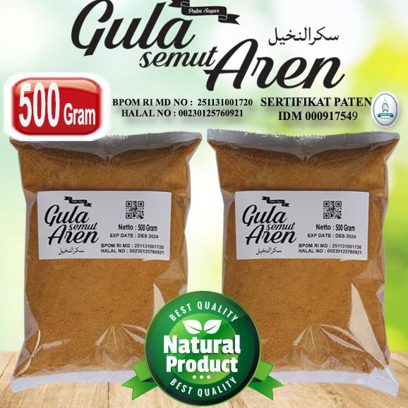 

Pondok Aren Gula Aren Asli Semut Bubuk Palm Sugar 500 Gram Murah