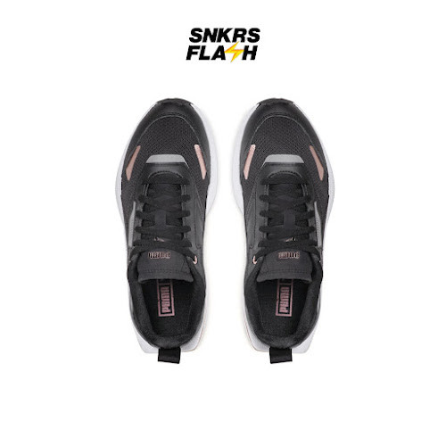 PUMA Kosmo Rider Metallic Black Rose Gold Sepatu Sneakers Wanita - 38489201