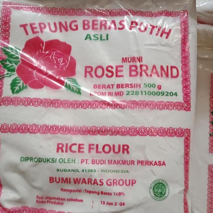 

Terlaris Tepung Beras Rose Brand 500G