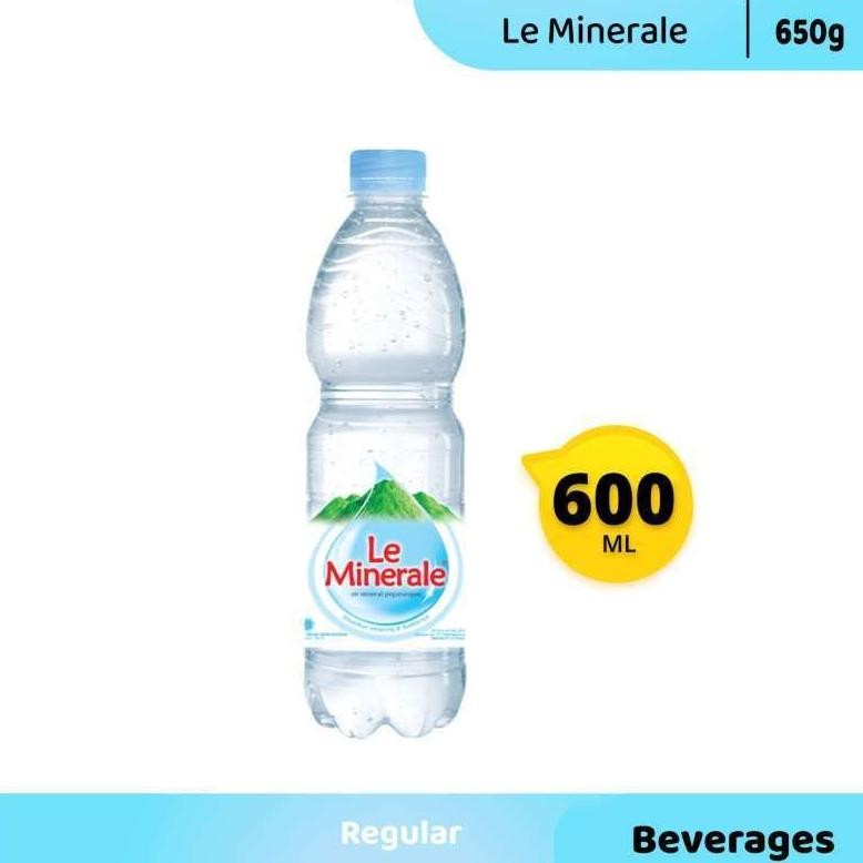 

LE MINERALE AIR MINERAL 600 ML ISI 24 BOTOL PER DUS