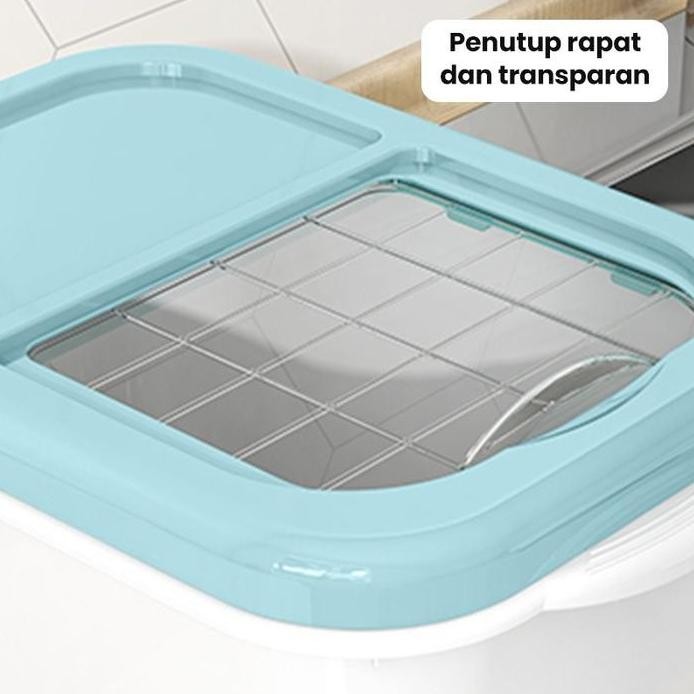 

Terlaris Um(1) Starlight Tempat Beras 10Kg Kotak Penyimpanan Kacang Tepung Makanan Rice Box Storage Bisa Didorong Dengan Roda Hsb148