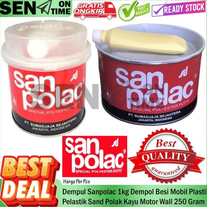 

Terlaris Dempul Sanpolac 1Kg 250 Gram Tutup Celah Lubang Dempol Besi Mobil Plastik Pelastik Sand Polak Kayu Motor Wall Putty Tembok Plamir Pelamir Asbes Gypsum Bata Dinding Plamur Pelamur Bubuk Tepung Pelapis Plapis Lapisan Cat Cet Tambal Penutup Dik