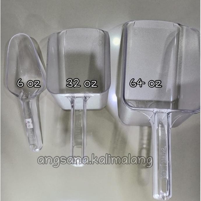 

Terlaris Jiwins Utility Scoop / Scoop Ice Cube Flour Sugar Coffee Pc / Sekop Es / Serok Serokkan Es Batu / Tepung / Gula Kopi Beras Bahan Polycarbonate 6Oz, 32Oz, 64Oz