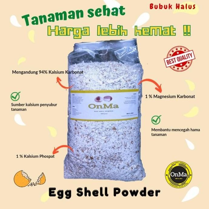 

Terlaris Cangkang Telur Bubuk Halus Egg Shell Powder Tepung Pupuk Tanaman - 600 Gram