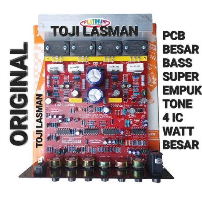 Murah kit pcb speaker aktif stereo subw echo mic bass treble subwofer tojil4 Buru Order