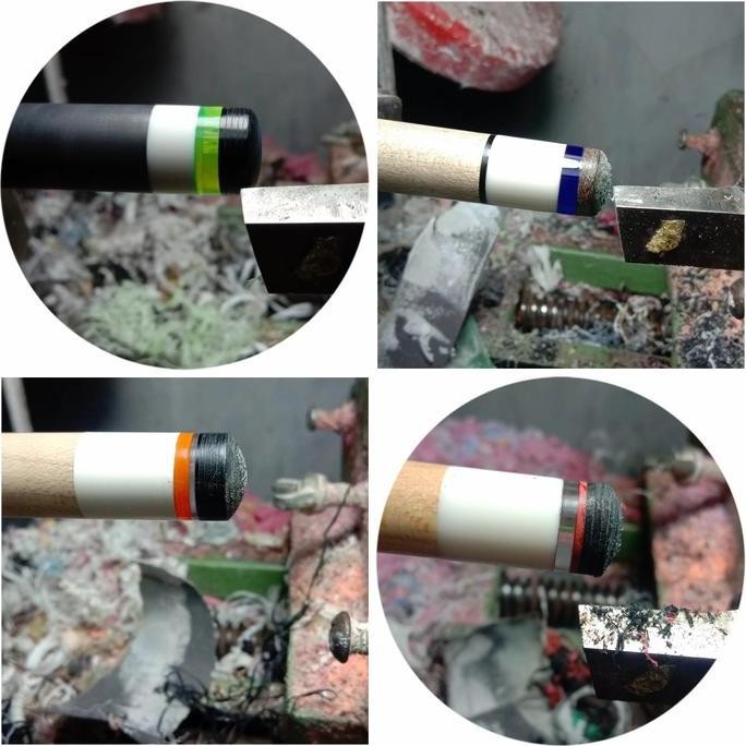 Acrylic pad tip billiard - stik biliar - stik bilyar