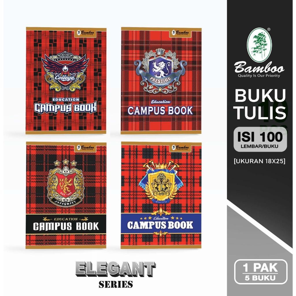 

NEW PRODUCT BAMBOO BUKU TULIS BOXY 100 ELEGANT SERIES [ 1 PAK/5 BUKU ] SIENNAOUTLET487