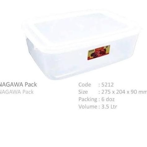 ```````] Nagawa Pack Tantos 3500ML Sealware Box Kotak Makanan Kue Ompreng Nasi