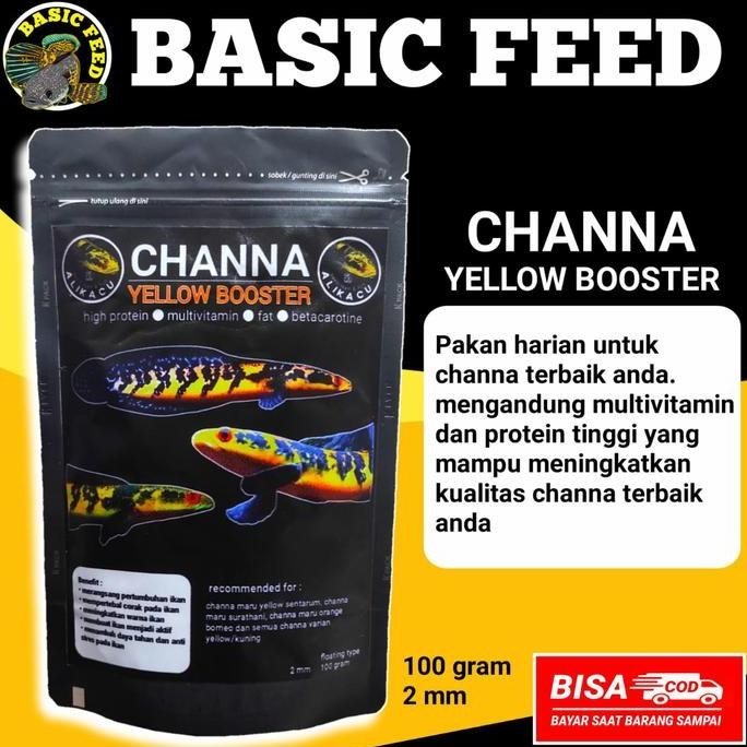 Terlaris Channa Yellow Booster Pelet Ikan Channa Maru Yellow Sentarum 100Gr |