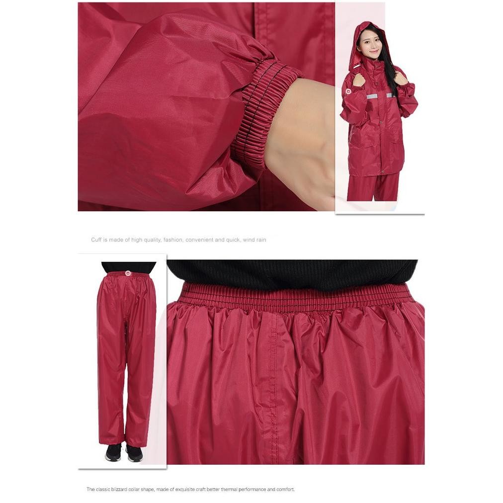 rf-45 rg-4 CANEL & CO Mantel Jas Hujan Motor Dewasa Pria/Wanita/Pinguin Tebal PVC Dan Nilon Raincoat