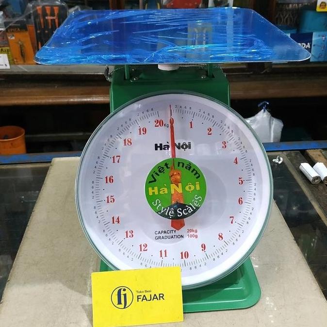 >*>*>*>*] Timbangan duduk Vietnam 20 kg / Timbangan jarum pegas model rata