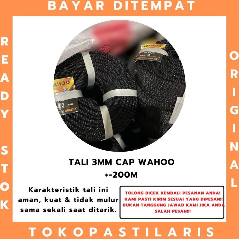 WK Tali 3mm / Tali Tambang 3mm PE 1 ROL Murah