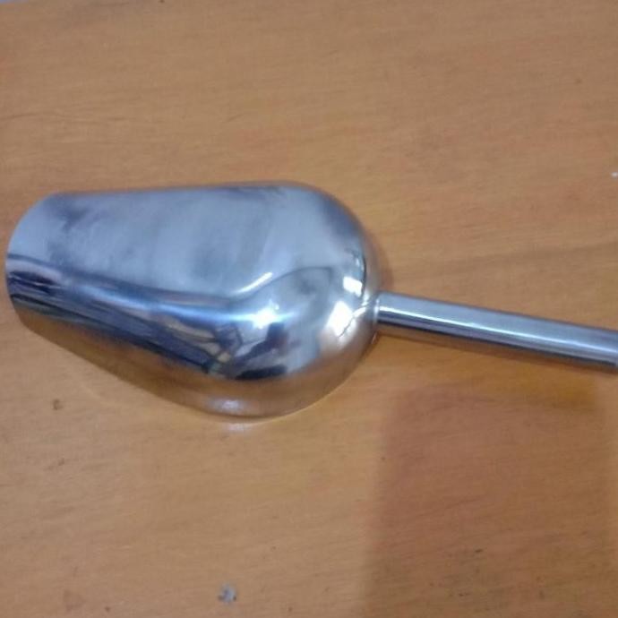 

Terlaris Sekop Es Batu / Sendok Tepung, Beras, Dln. Stainless Ukuran Besar Diameter 15 Cm - 6 Cm Serbaguna Tahan Lama