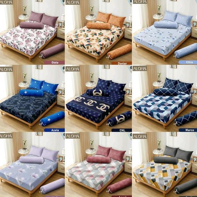 sprei aloha 160x200 motir terbaru / sprei aloha queen/ aloha MURAH