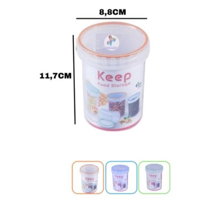 ~~~] Toples Kecil Shinpo Nest Kapasitas 470ML Toples Jar Plastik Kedap Tebal Tempat Penyimpanan Maka
