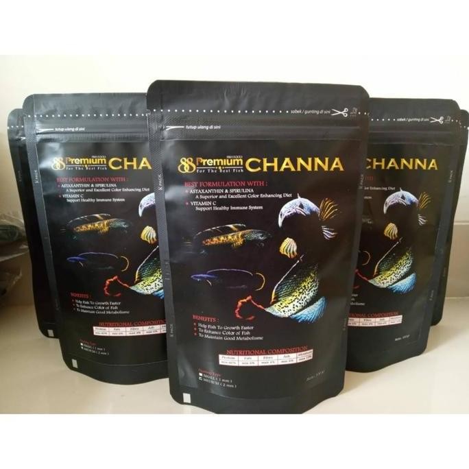 Terlaris Pelet Ikan 88 Premium Channa 2Mm / Fish Food 100 Gr