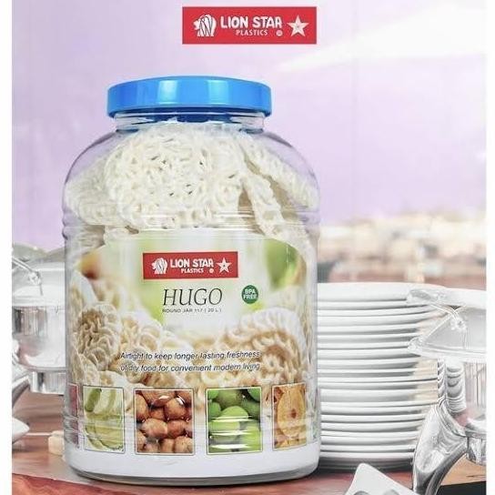 ~~~] Toples Jumbo Besar Bulat Kotak Gendut Plastik Tebal Kuat Kedap Premium Lion Star Hugo Kapasitas