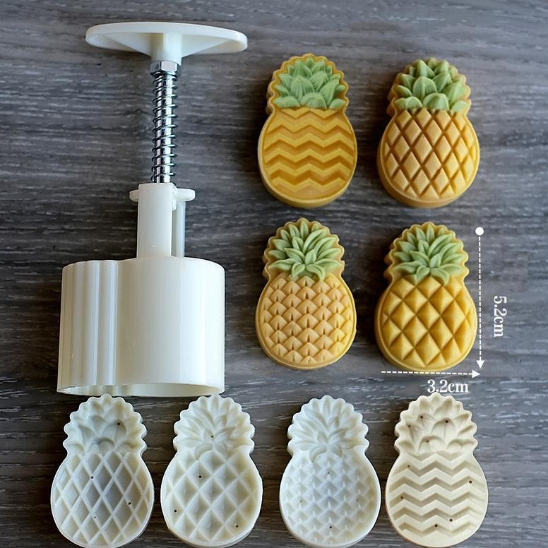 WK 20g 50g 4 Buah/Set CETAKAN KUE Cetakan Nastar Cetakan Kue Bulan Kue Nanas Cetakan Nastar Bentuk N