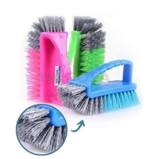 Produk Terbaik] Sikat Sudut Nagoya Gagang 15CM Sikat Cuci Baju Sikat Lantai Kamar Mandi Sikat Bak Si