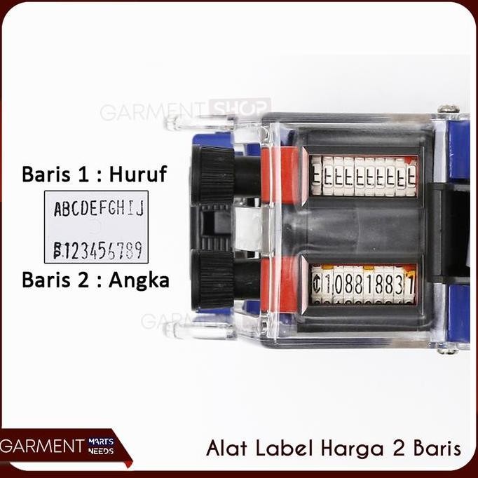 

ALAT LABEL HARGA 2 BARIS HURUF ANGKA PRICE LABELLER MX 6600