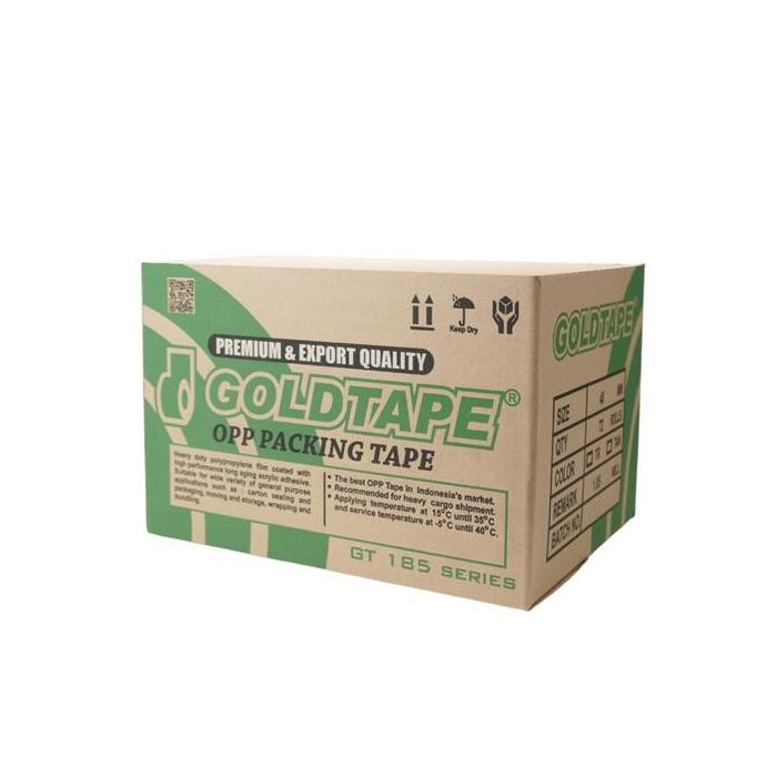 

TERBARU - Plakban Lakban OPP Goldtape Core Hijau 2 inch 48mm 80 Yard/ Bening - Cokelat - Dus