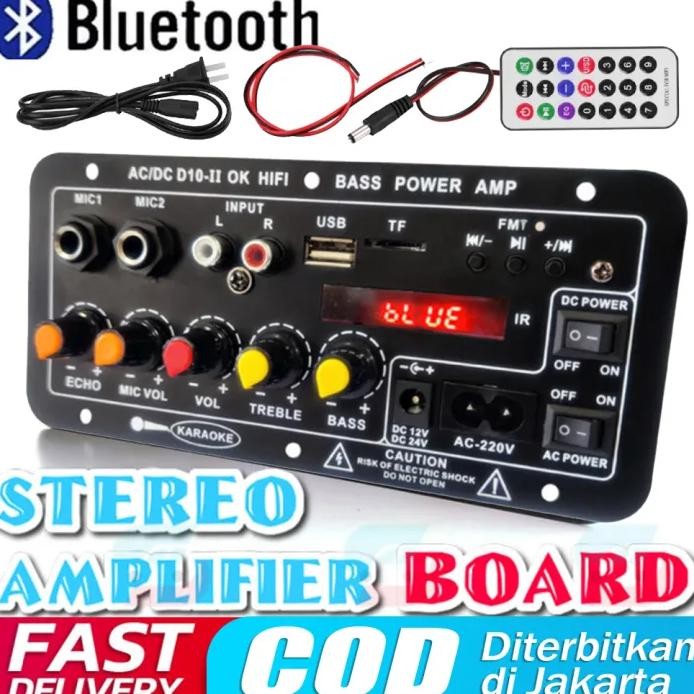 2.1 Amplifier Bluetooth 5.0 8-12 Inci Speaker AC 220V 12V 24V Kit USB TF Power Amplifier Subwoofer B