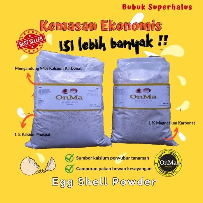

Terlaris Tepung Cangkang Telur Egg Shell Powder Bubuk Pupuk Organik Tanaman Hew - 600 Gr