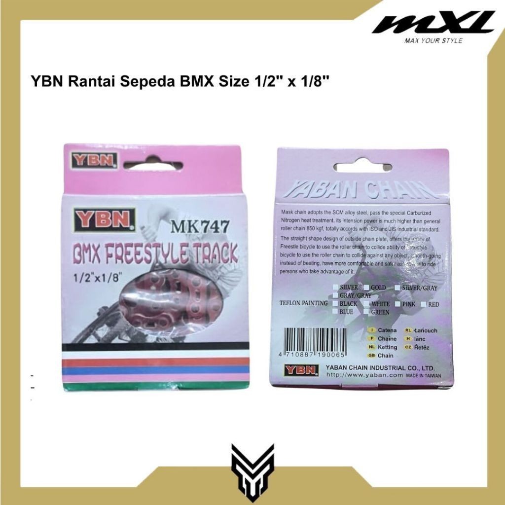 RANTAI SINGLE SPEED YBN MK747 SEPEDA FIXIE FIXED GEAR BMX ANTI DROP